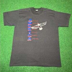 America USA Vintage 90s The Truth Shall Make You Free Large 21x27 Black T Shirt